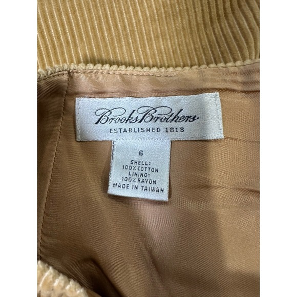 Brooks Brothers Corduroy Pencil Skirt Tan Size 6‎ - Picture 4 of 5
